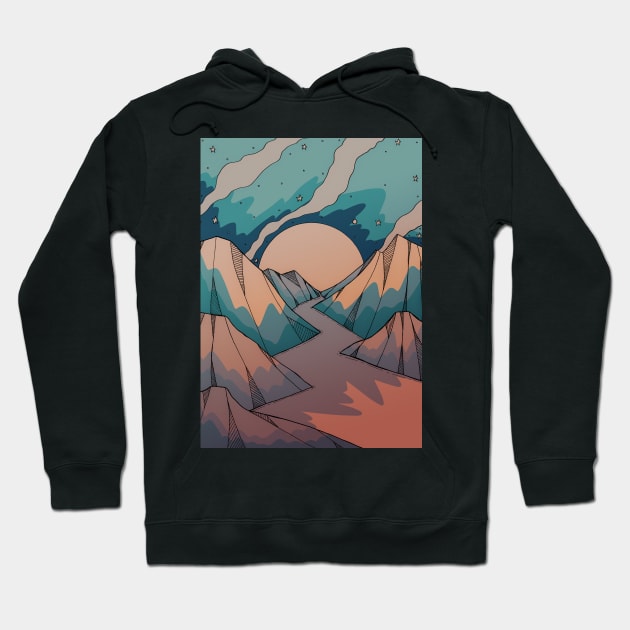 A winter's hue Hoodie by Swadeillustrations